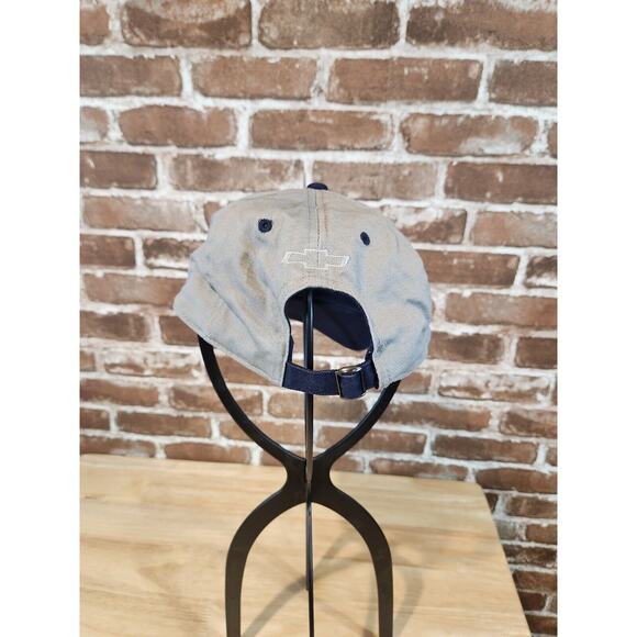 Corvette Hat Cap Navy Gray Adjustable Strap Back Flag Logo Open Road Brand - Picture 3 of 7